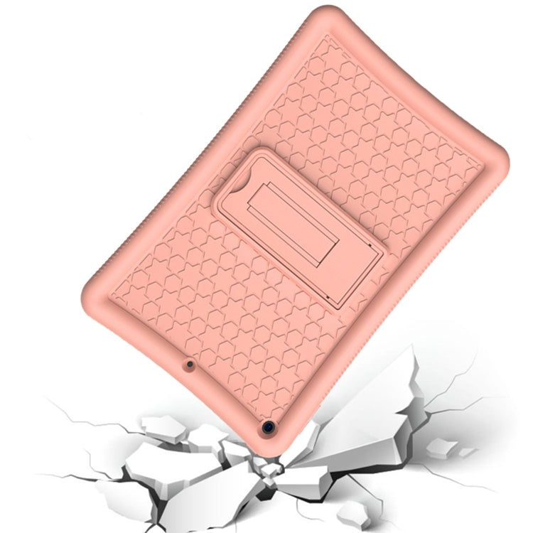 For iPad 10.2 Shockproof Silicone + PC Protection Case with Holder