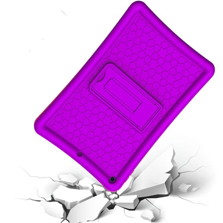 For iPad 10.2 Shockproof Silicone + PC Protection Case with Holder