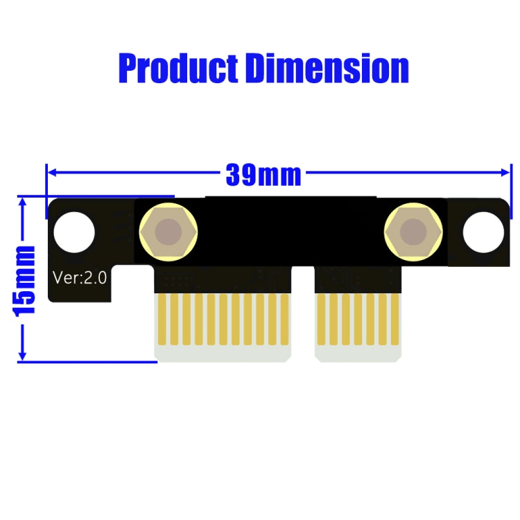 K8 PCI-e PCI Express 36PIN 1 x 90 Degrees Extension Cable