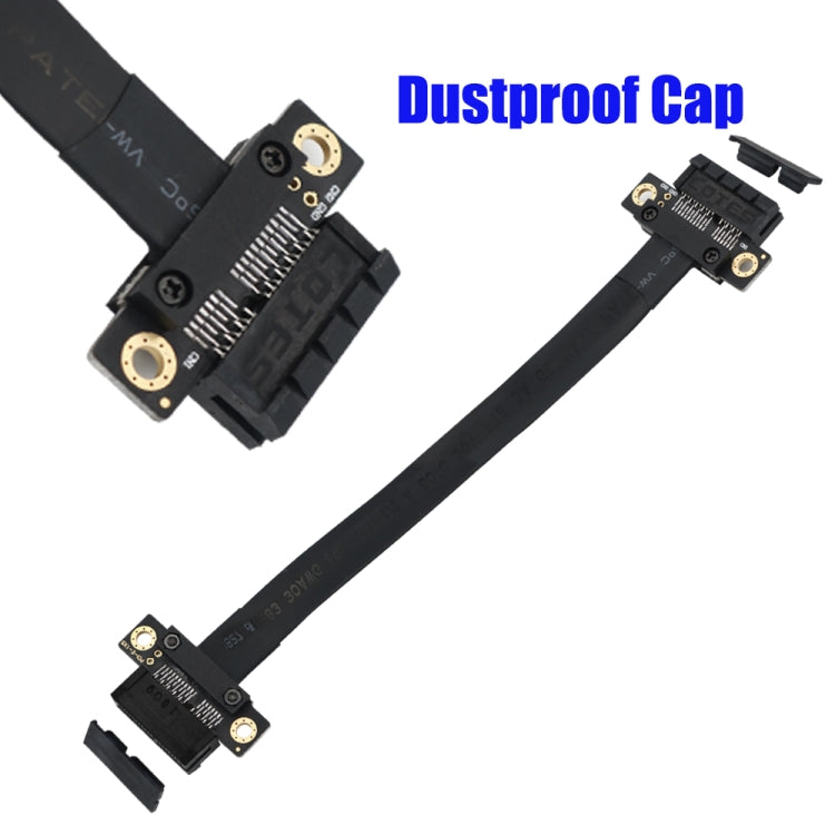 K10 PCI-e  PCI Express 36PIN 1X Female to Female Extension Cable with Gold-plated Connector, Length: 20cm