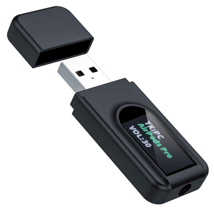 T1 USB Bluetooth 5.0 Transmitter and Receiver with Display