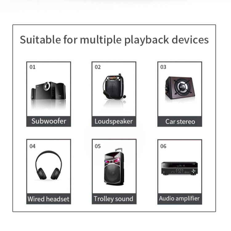 R6 NFC Bluetooth 5.0 Desktop Music Receiver Bluetooth Receiver, Support TF Card