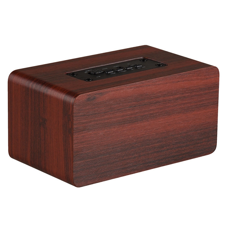 W5 Portable HiFi Shock Bass Wooden Bluetooth Speaker