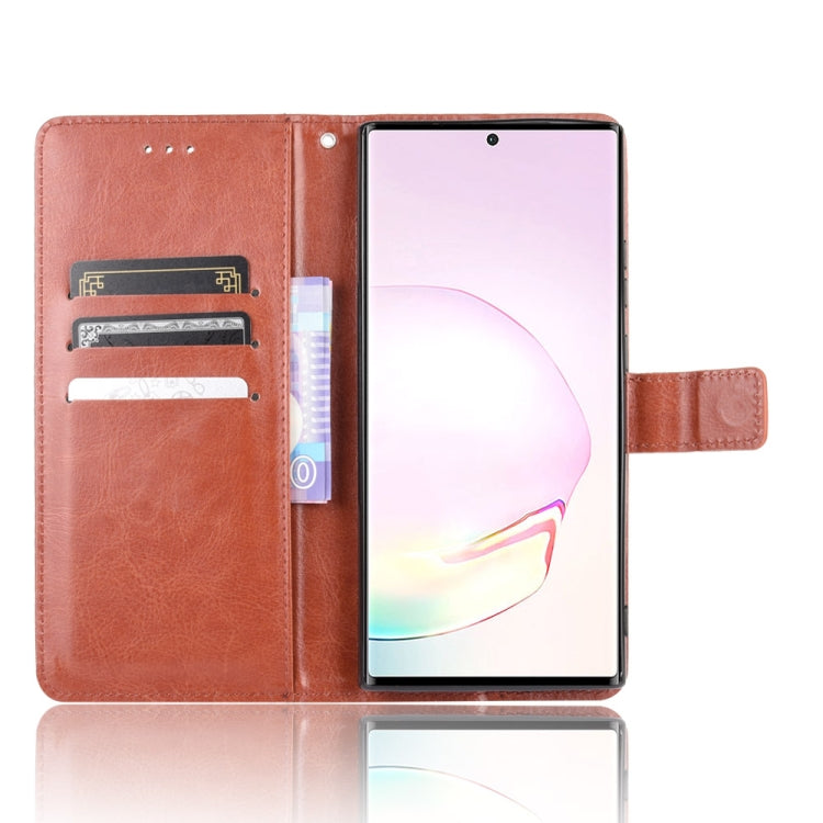 For Samsung Galaxy Note20 Ultra Retro Crazy Horse Texture Horizontal Flip Leather Case with Holder & Card Slots & Lanyard
