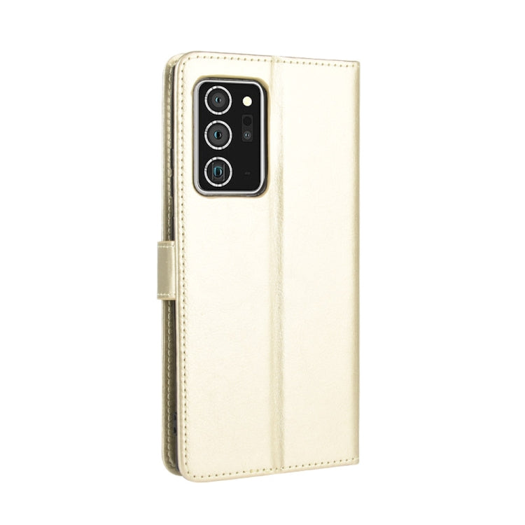For Samsung Galaxy Note20 Ultra Retro Crazy Horse Texture Horizontal Flip Leather Case with Holder & Card Slots & Lanyard
