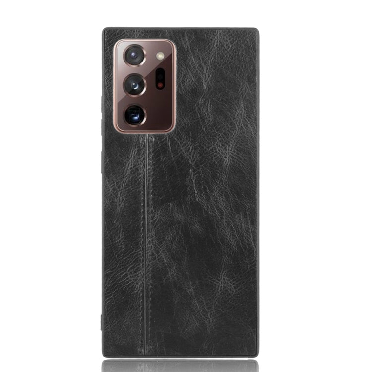 For Samsung Galaxy Note20 Ultra Shockproof Sewing Cow Pattern Skin PC + PU + TPU Case
