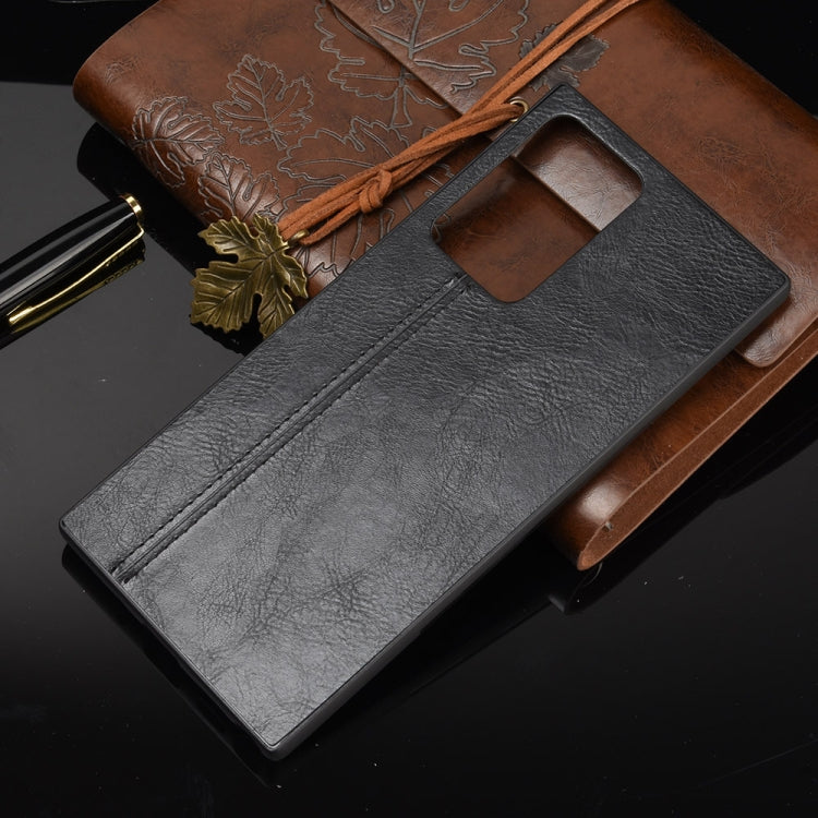 For Samsung Galaxy Note20 Ultra Shockproof Sewing Cow Pattern Skin PC + PU + TPU Case