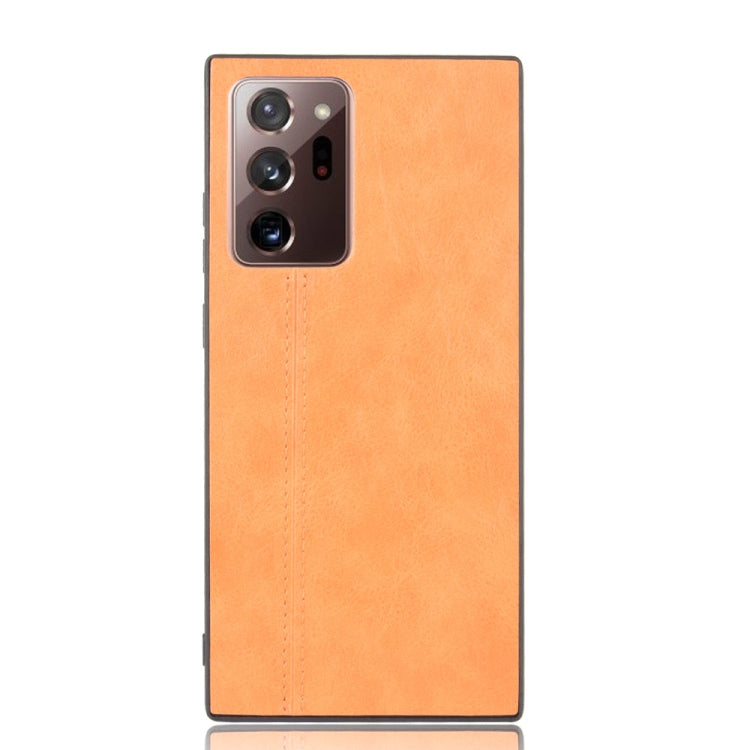 For Samsung Galaxy Note20 Ultra Shockproof Sewing Cow Pattern Skin PC + PU + TPU Case