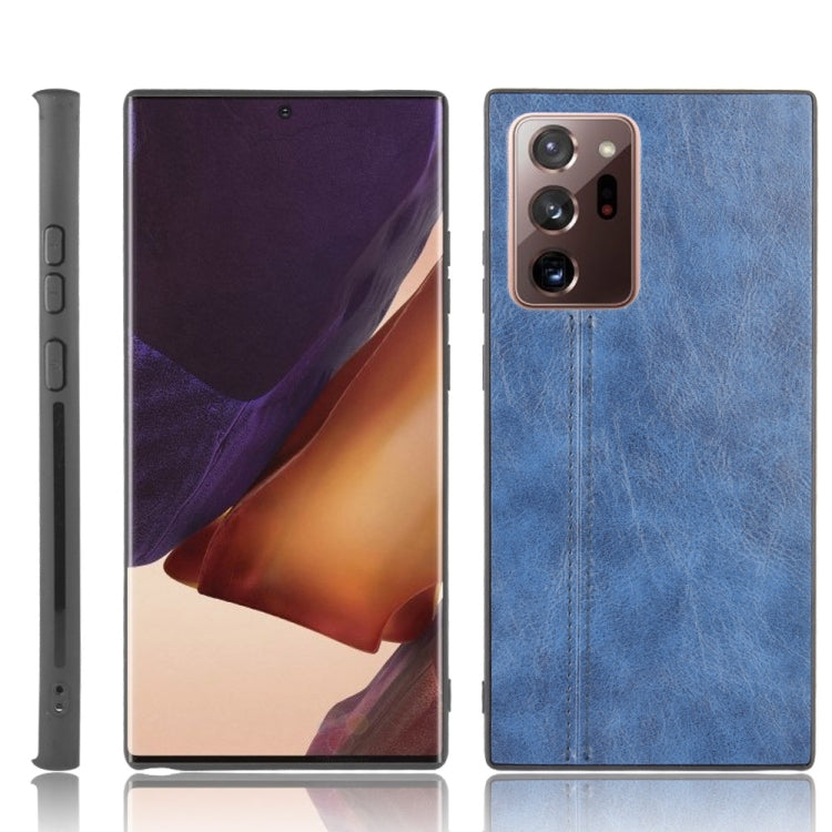 For Samsung Galaxy Note20 Ultra Shockproof Sewing Cow Pattern Skin PC + PU + TPU Case