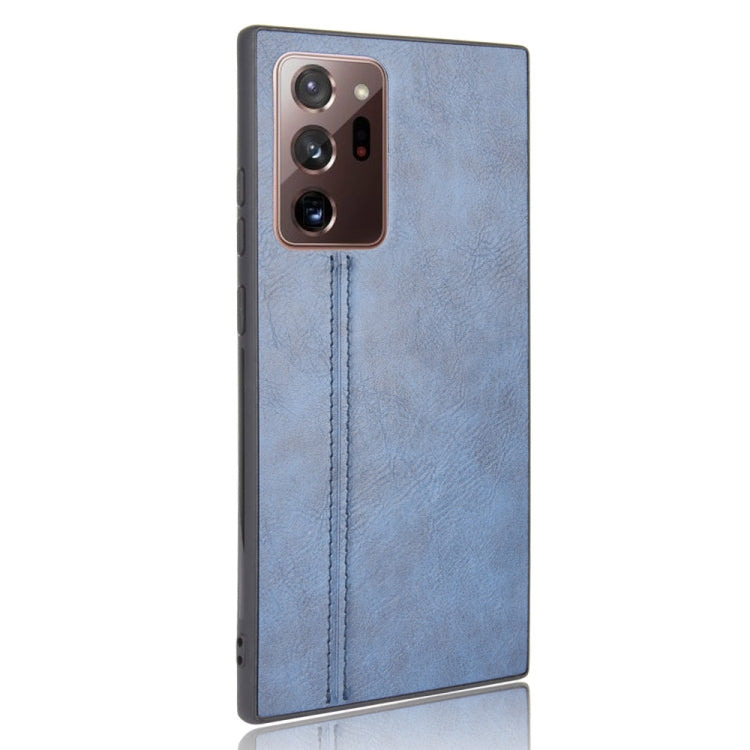 For Samsung Galaxy Note20 Ultra Shockproof Sewing Cow Pattern Skin PC + PU + TPU Case
