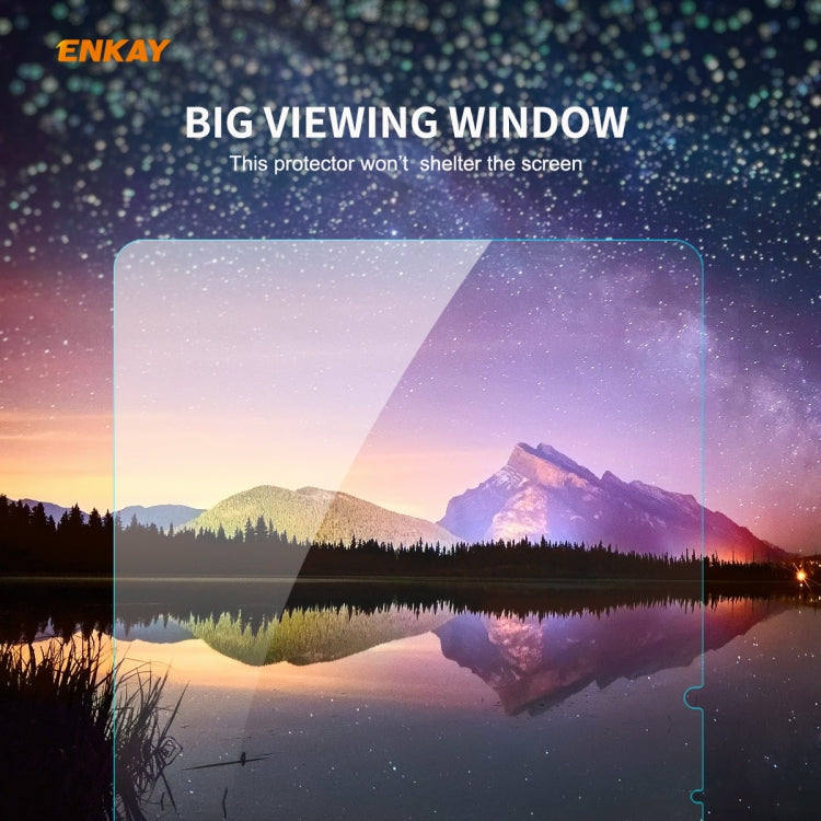 For Samsung Galaxy Tab S8 /Galaxy Tab S7 2pcs ENKAY Hat-Prince 0.33mm 9H Surface Hardness 2.5D Explosion-proof Tempered Glass Protector