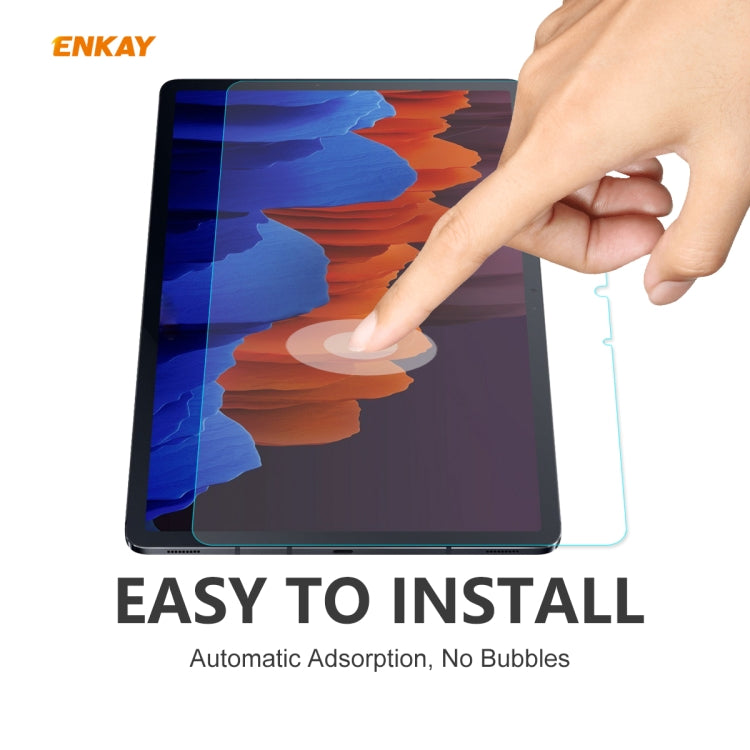 For Samsung Galaxy Tab S8 /Galaxy Tab S7 2pcs ENKAY Hat-Prince 0.33mm 9H Surface Hardness 2.5D Explosion-proof Tempered Glass Protector