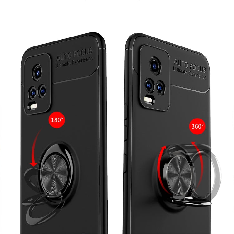 For vivo S7 Metal Ring Holder 360 Degree Rotating TPU Case