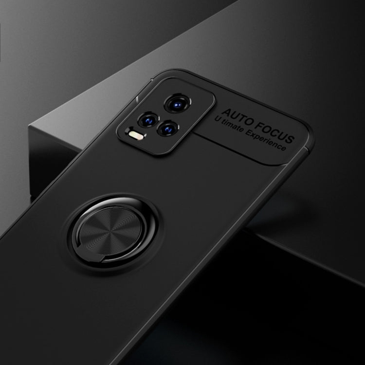 For vivo S7 Metal Ring Holder 360 Degree Rotating TPU Case