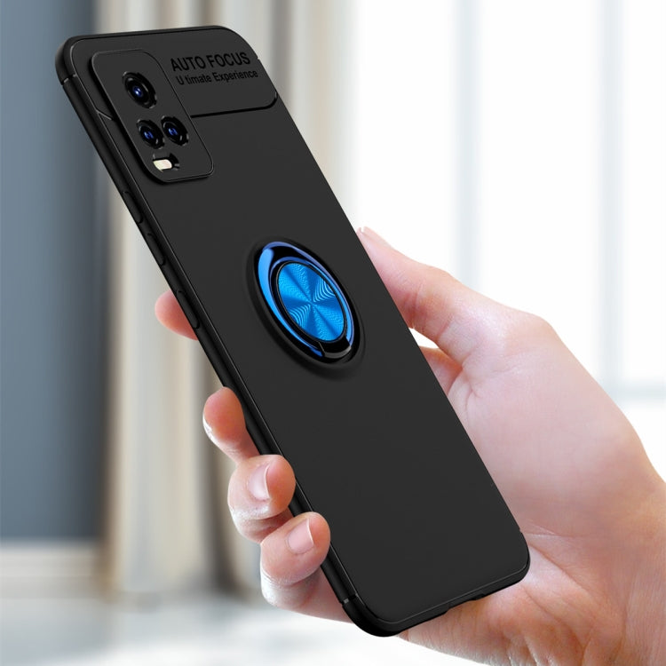 For vivo S7 Metal Ring Holder 360 Degree Rotating TPU Case