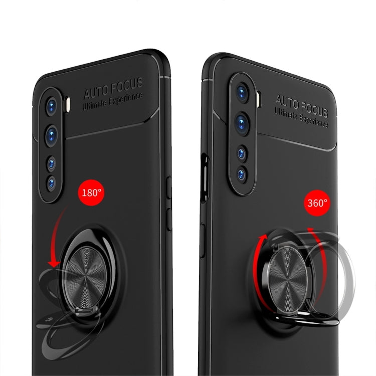 For OnePlus Nord Metal Ring Holder 360 Degree Rotating TPU Case