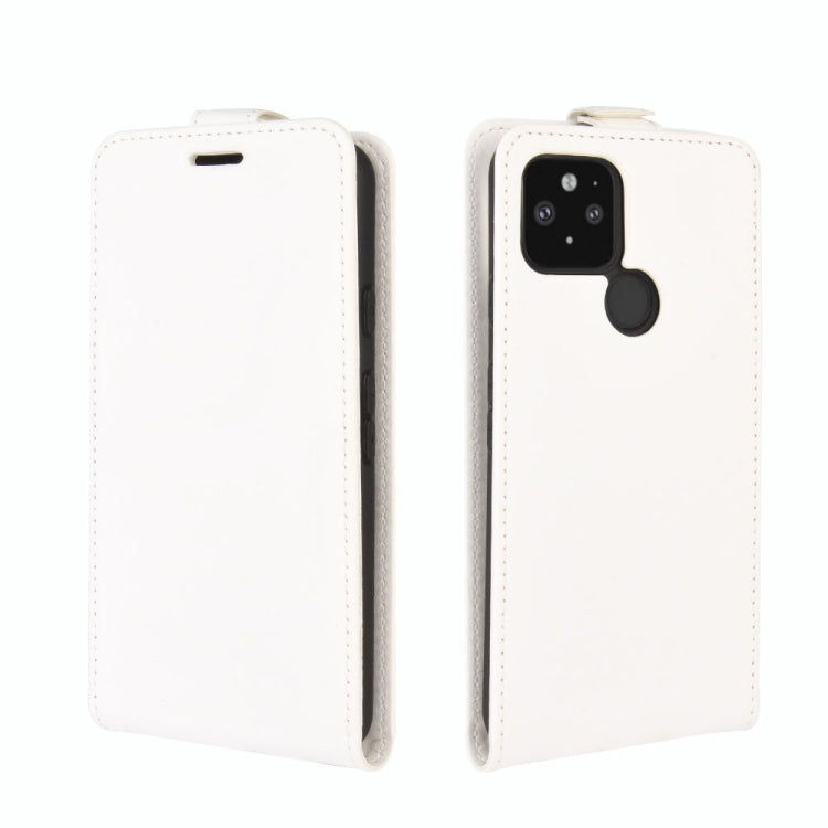 For Google Pixel 5 XL  R64 Texture Single Vertical Flip Leather Protective Case with Card Slots & Photo Frame