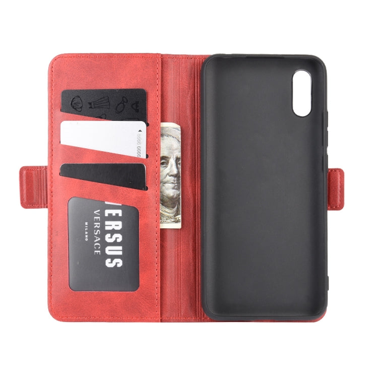 For Xiaomi Redmi 9A Dual-side Magnetic Buckle Horizontal Flip Leather Case with Holder & Card Slots & Wallet