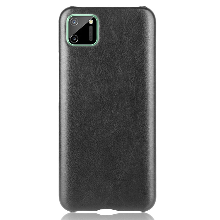 For Oppo Realme C11 Shockproof Litchi Texture PC + PU Case