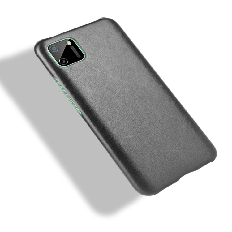 For Oppo Realme C11 Shockproof Litchi Texture PC + PU Case