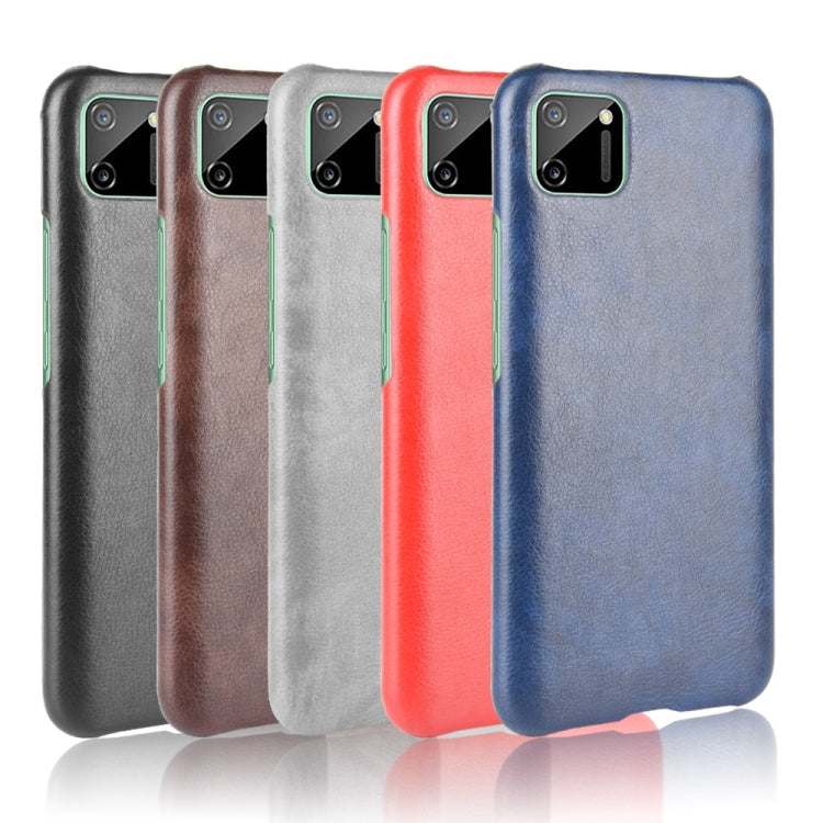 For Oppo Realme C11 Shockproof Litchi Texture PC + PU Case