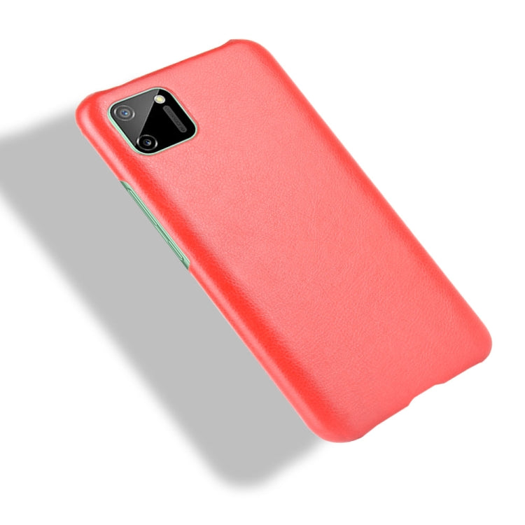 For Oppo Realme C11 Shockproof Litchi Texture PC + PU Case
