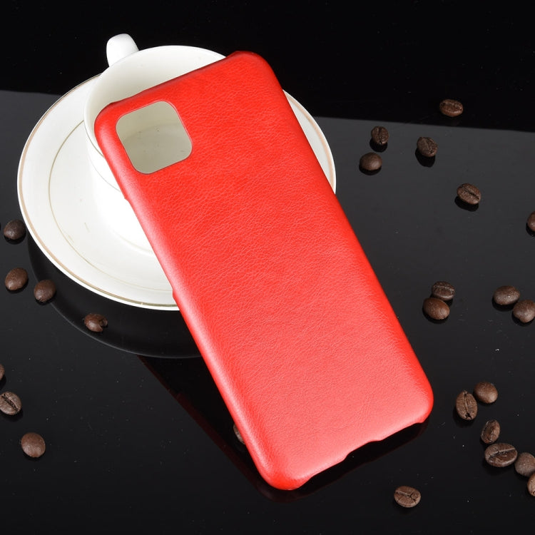 For Oppo Realme C11 Shockproof Litchi Texture PC + PU Case