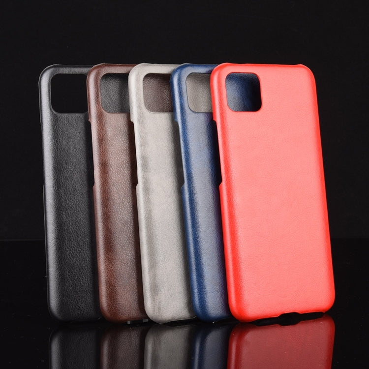 For Oppo Realme C11 Shockproof Litchi Texture PC + PU Case