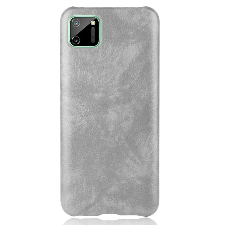 For Oppo Realme C11 Shockproof Litchi Texture PC + PU Case