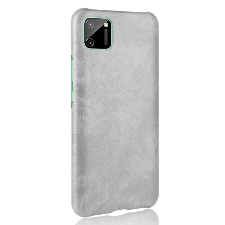 For Oppo Realme C11 Shockproof Litchi Texture PC + PU Case