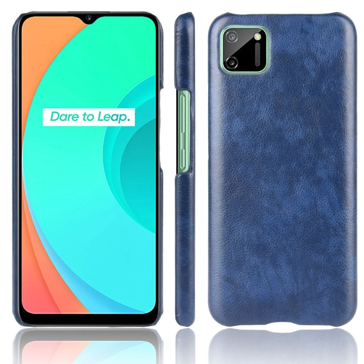 For Oppo Realme C11 Shockproof Litchi Texture PC + PU Case