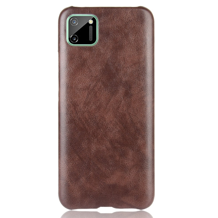 For Oppo Realme C11 Shockproof Litchi Texture PC + PU Case