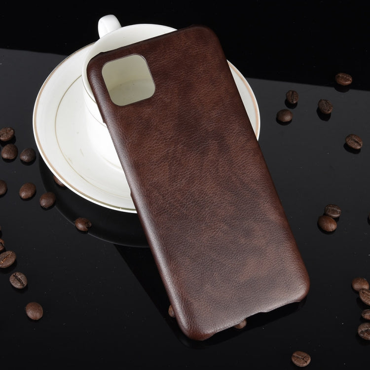 For Oppo Realme C11 Shockproof Litchi Texture PC + PU Case