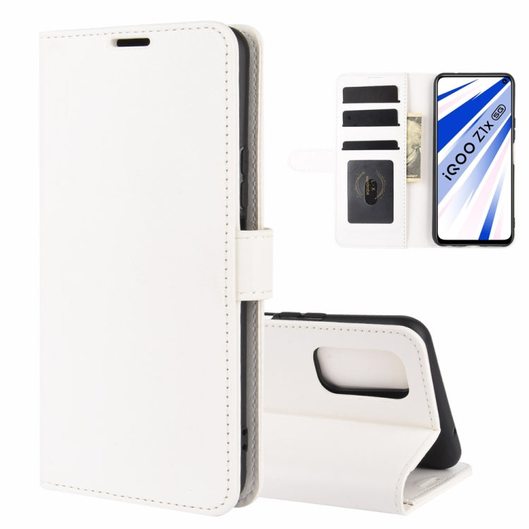 For Vivo iQOO Z1x R64 Texture Single Horizontal Flip Protective Case with Holder & Card Slots & Wallet& Photo Frame