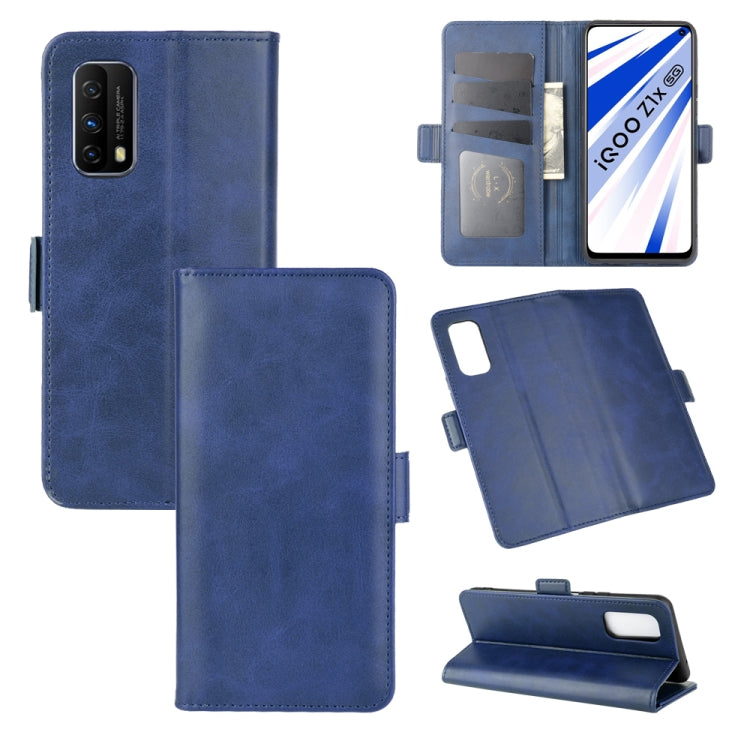 For Vivo iQOO Z1x Dual-side Magnetic Buckle Horizontal Flip Leather Case with Holder & Card Slots & Wallet