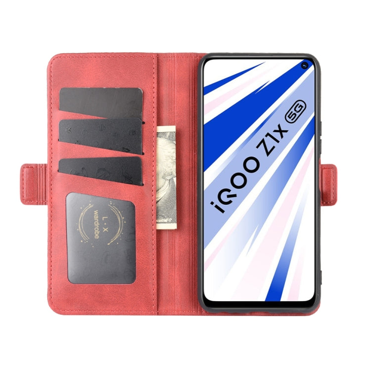 For Vivo iQOO Z1x Dual-side Magnetic Buckle Horizontal Flip Leather Case with Holder & Card Slots & Wallet