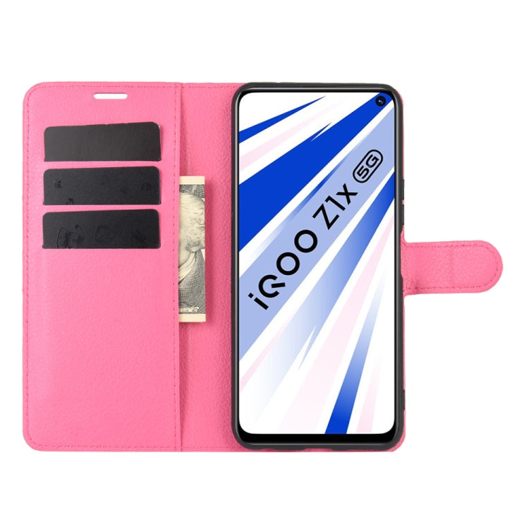 For Vivo iQOO Z1x Litchi Texture Horizontal Flip Protective Case with Holder & Card Slots & Wallet
