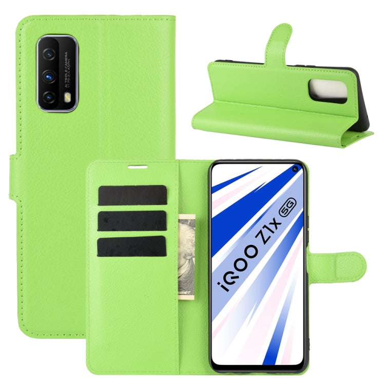 For Vivo iQOO Z1x Litchi Texture Horizontal Flip Protective Case with Holder & Card Slots & Wallet