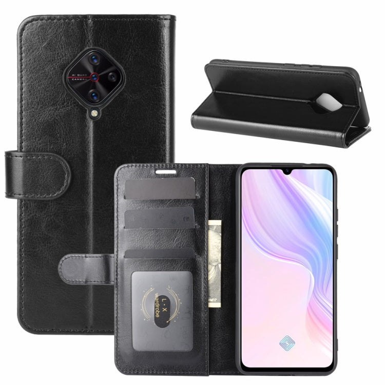 For Vivo V17(Russia)/X50 Lite/Y9S/S1 Pro R64 Texture Single Horizontal Flip Protective Case with Holder & Card Slots & Wallet& Photo Frame