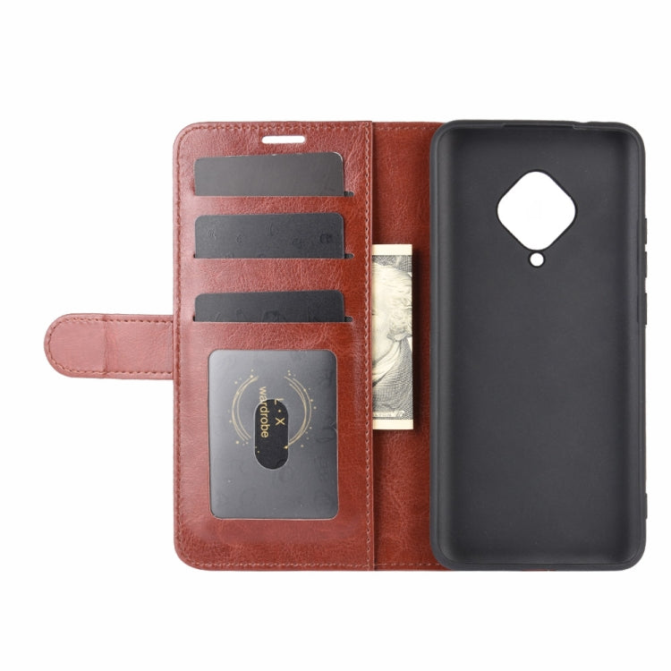 For Vivo V17(Russia)/X50 Lite/Y9S/S1 Pro R64 Texture Single Horizontal Flip Protective Case with Holder & Card Slots & Wallet& Photo Frame