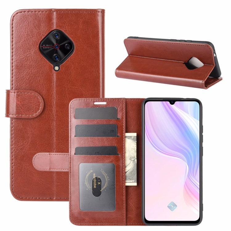 For Vivo V17(Russia)/X50 Lite/Y9S/S1 Pro R64 Texture Single Horizontal Flip Protective Case with Holder & Card Slots & Wallet& Photo Frame