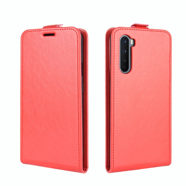 For OnePlus Nord  R64 Texture Single Vertical Flip Leather Protective Case with Card Slots & Photo Frame