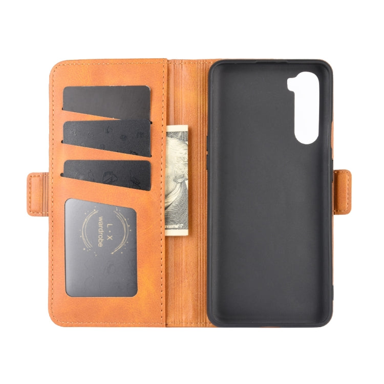 For OnePlus Nord Dual-side Magnetic Buckle Horizontal Flip Leather Case with Holder & Card Slots & Wallet