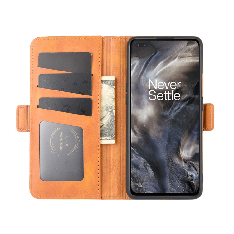 For OnePlus Nord Dual-side Magnetic Buckle Horizontal Flip Leather Case with Holder & Card Slots & Wallet
