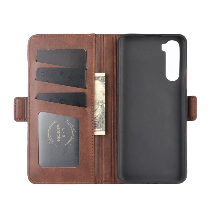 For OnePlus Nord Dual-side Magnetic Buckle Horizontal Flip Leather Case with Holder & Card Slots & Wallet