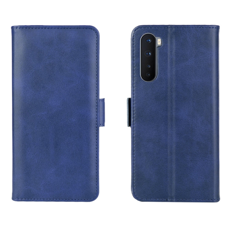 For OnePlus Nord Dual-side Magnetic Buckle Horizontal Flip Leather Case with Holder & Card Slots & Wallet