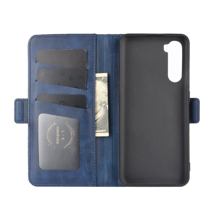 For OnePlus Nord Dual-side Magnetic Buckle Horizontal Flip Leather Case with Holder & Card Slots & Wallet