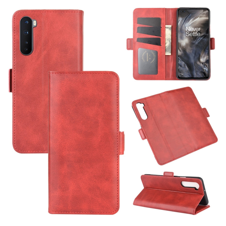 For OnePlus Nord Dual-side Magnetic Buckle Horizontal Flip Leather Case with Holder & Card Slots & Wallet