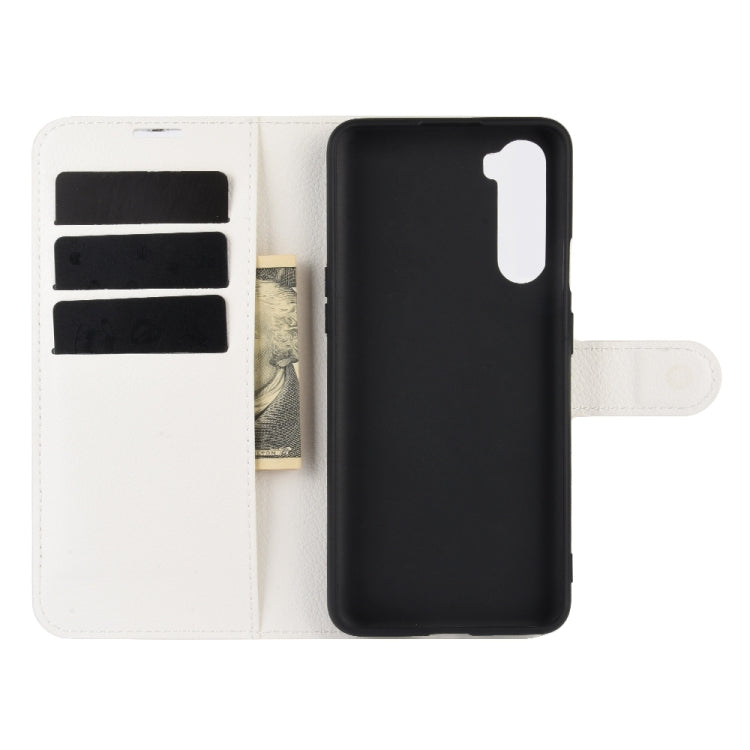 For OnePlus Nord Litchi Texture Horizontal Flip Protective Case with Holder & Card Slots & Wallet