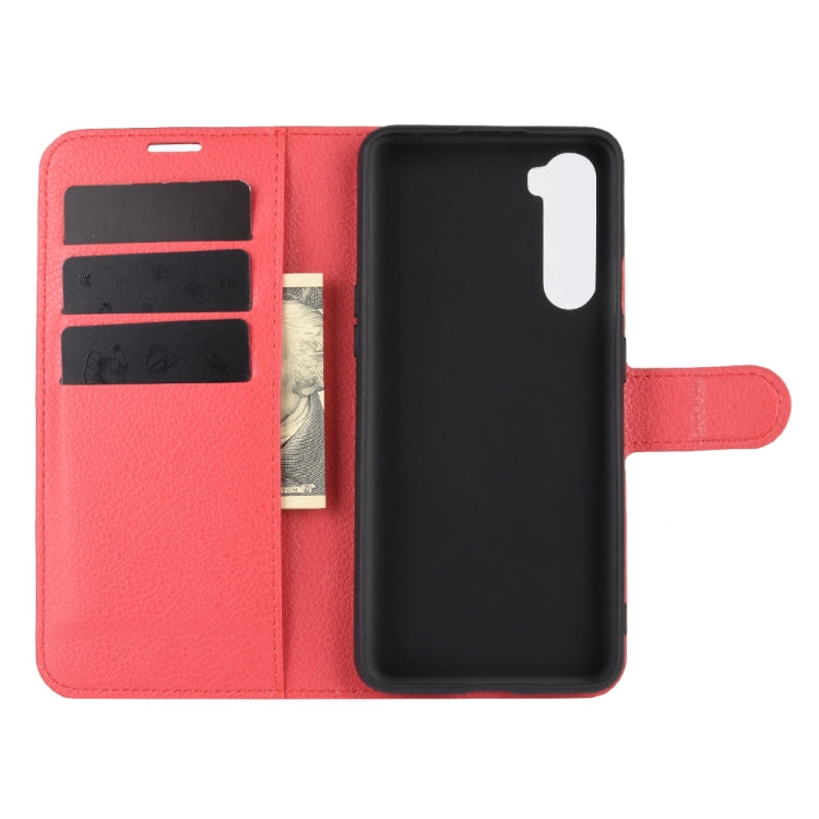 For OnePlus Nord Litchi Texture Horizontal Flip Protective Case with Holder & Card Slots & Wallet